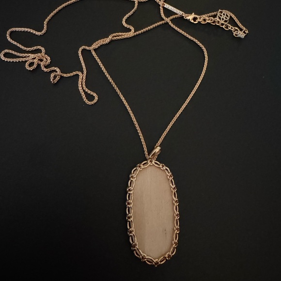 Kendra Scott Reid Macrame necklace blush wood - Picture 5 of 5